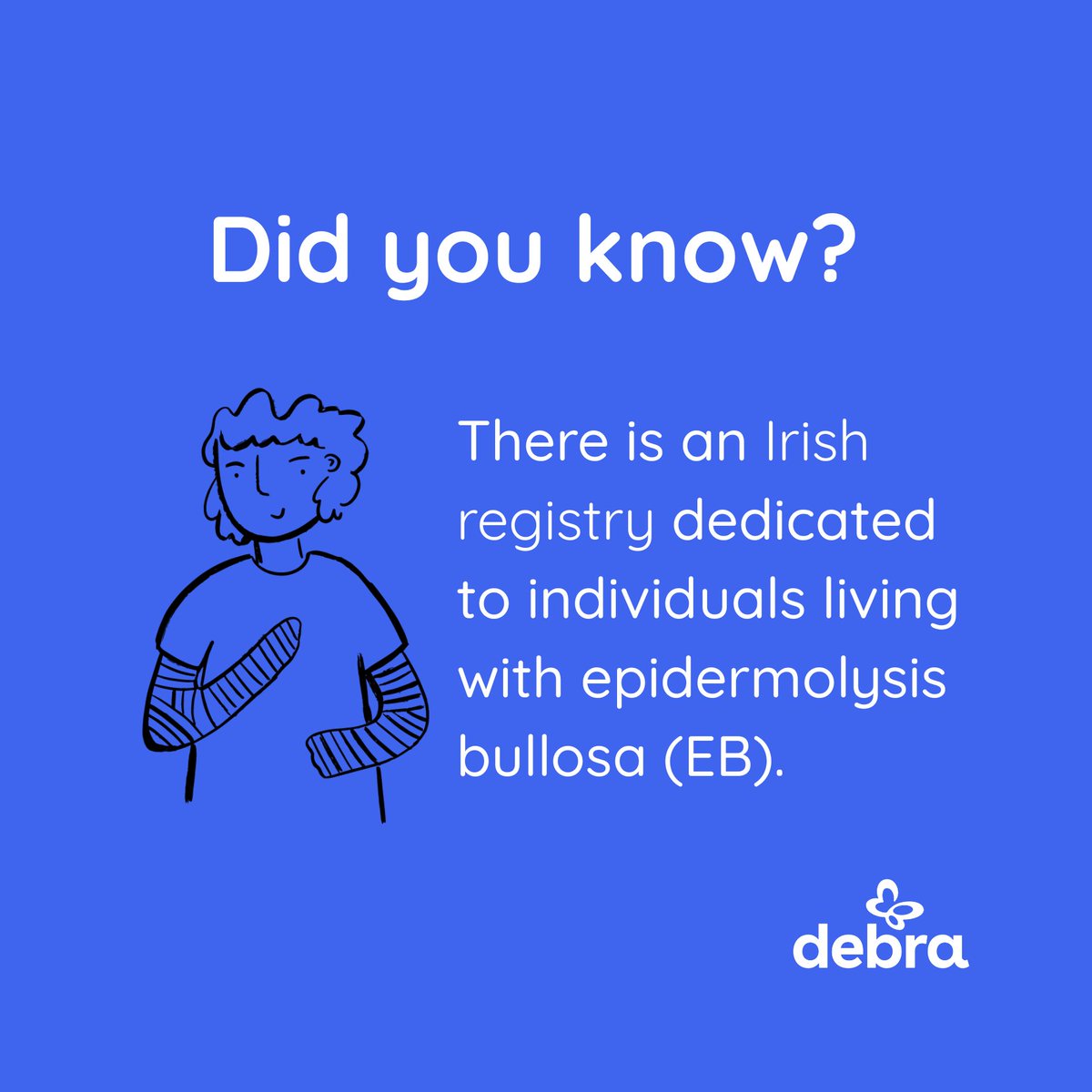 debraireland's tweet photo. If you or a loved one lives with #epidermolysisbullosa in Ireland, joining the #EBRegistry is a powerful way to support #EBresearch and advance #EBcare.
Learn more👉https://t.co/mjIQ3Bmgz1
@SkinRegs @cuttyla #EB #registries #HealthResearchMatters https://t.co/VaBEV6LfPs