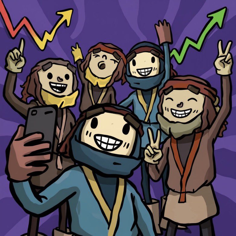 ninjasquadnft's tweet photo. Just a bunch of legends having fun when the charts goes up. Whole squad in good mood.

$NST https://t.co/AegpanSXI7