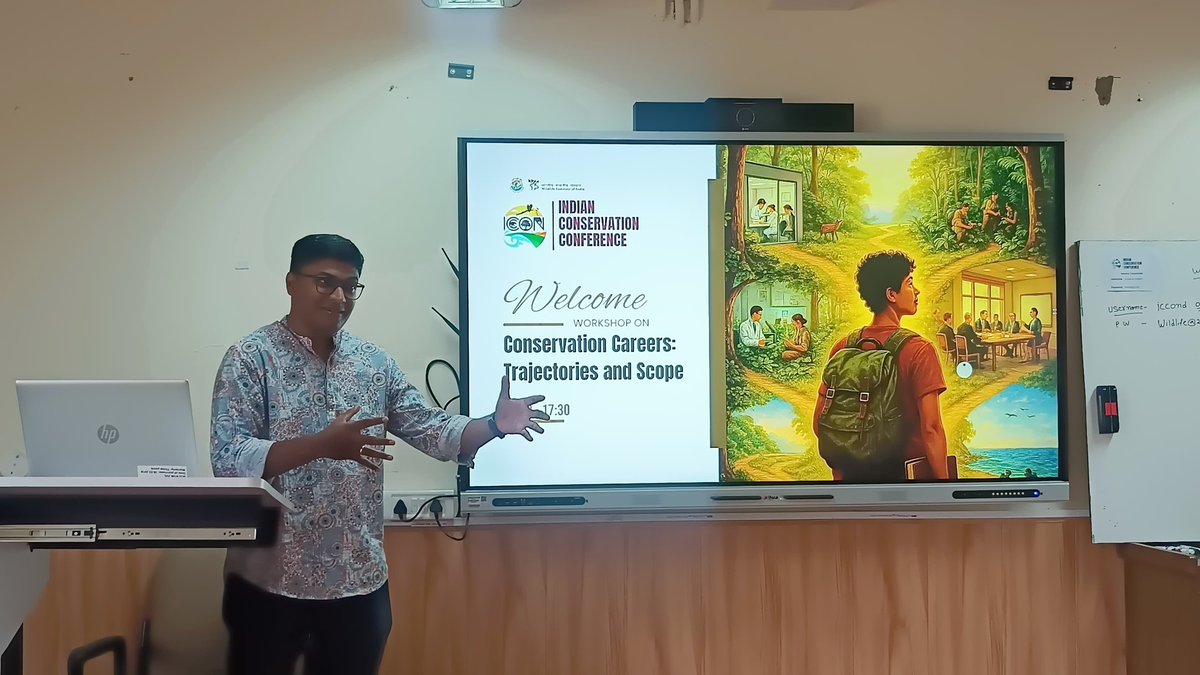 iccon_india's tweet photo. 🦉 What does a career in conservation really look like?
Dr. Pankaj Koparde (MIT-WPU) led an engaging workshop at #ICCON2025 on Conservation Careers: Trajectories and Scope — spotlighting lesser-known paths, smart choices, and the power of upskilling.

#SACON @chaturullu #CareersInConservation #ICCONWorkshops

@moefcc @wii_india @ntca_india @IBCA_official @vrtiwari1 @SACONCoimbatore @rameshpandeyifs @SPYadavIFS @GobindsagarBha1 @wildwithwolves @jwls_in @V_kolipakam @CentralIfs