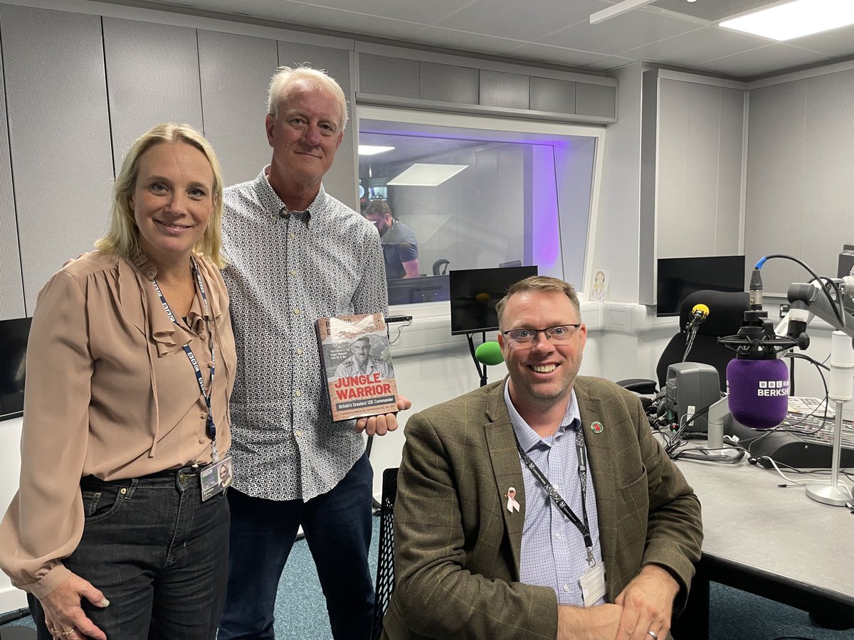 DuncanGilm41333's tweet image. Many thanks indeed to Kirstin O’Brien on @bbc Radio Berkshire earlier today for hosting us on her show.

It is an absolute pleasure to be telling so many listeners about Jungle Warrior by @richduckett published by @chiselbury and available now @amazonUK @whsmith #chiselbury and
