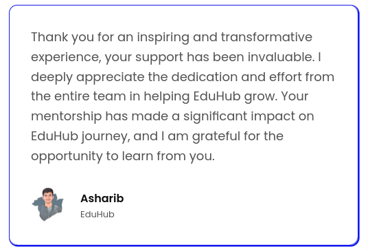 EduHub (@eduhub__) on Twitter photo Just so you know,
<a href="/opencampus_xyz/">Open Campus</a> has been a significant part of everything we've built.
Here's a thankful remark by the boss <a href="/0xAsharib/">Asharib Ali</a>.
We'd continually build towards bringing education on <a href="/educhain_xyz/">EDU Chain</a>.
Your support is appreciated ❤️ Just so you know,
<a href="/opencampus_xyz/">Open Campus</a> has been a significant part of everything we've built.
Here's a thankful remark by the boss <a href="/0xAsharib/">Asharib Ali</a>.
We'd continually build towards bringing education on <a href="/educhain_xyz/">EDU Chain</a>.
Your support is appreciated ❤️