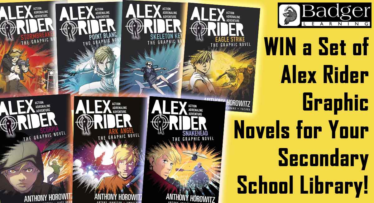 Badger Learning (@badgerlearning) on Twitter photo 📚Secondary School Librarians! WIN 7 #AlexRider #GraphicNovels for your library — perfect for KS3+ & #ReluctantReaders👀
To enter:
✅Like
✅Follow
✅Tag a colleague!
Bonus: RT & tag us!
Donated by <a href="/BadgerLearning/">Badger Learning</a> 🗓️Enter by 8 July #LibraryGiveaway #AlexRider 📚Secondary School Librarians! WIN 7 #AlexRider #GraphicNovels for your library — perfect for KS3+ & #ReluctantReaders👀
To enter:
✅Like
✅Follow
✅Tag a colleague!
Bonus: RT & tag us!
Donated by <a href="/BadgerLearning/">Badger Learning</a> 🗓️Enter by 8 July #LibraryGiveaway #AlexRider