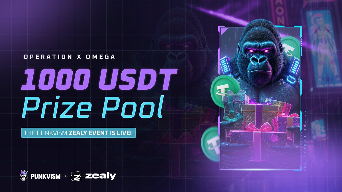 🚨 We're excited to announce our Community Zealy is LIVE! 🚨

Operation X Omega has officially begun and we’re calling on every rebel, builder, and degen to join the mission!

🎯 Goal: 80K followers on X
🗓️ June 22 → July 5 (2:00 PM UTC+1)
💰 $1000 USDT total reward pool
🥇 $200