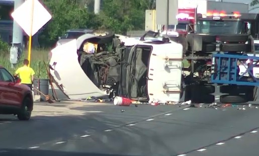 NB I-55 Semi with Trailer still blocking all lanes - detour now at Rte. 83.  Seek Alt. like I-88/I-290, Ogden.  Archer Ave jammed.  <a href="/nbcchicago/">NBC Chicago</a>