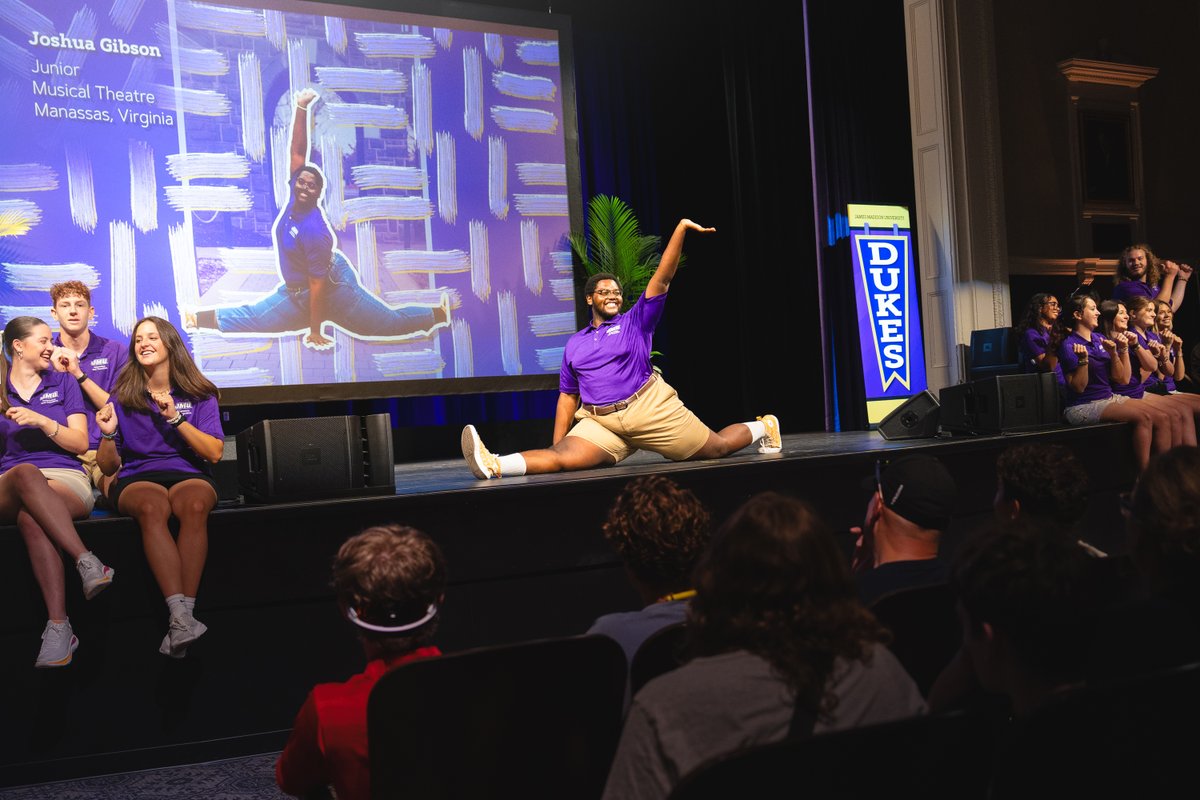 JMU's tweet image. These are the days core memories are made.
Happy Summer Orientation to our new Dukes!