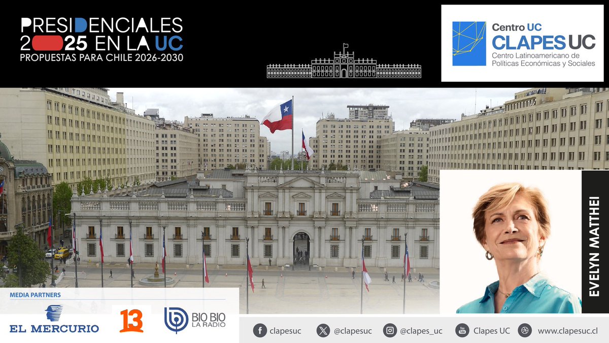CLAPES UC (@clapesuc) on Twitter photo EN VIVO 🔴| Ahora en nuestro primer Seminario Presidencial 2025: Propuestas para Chile 2026-2030 | Conversando con Evelyn Matthei 🗳️🇨🇱 expone la candidata presidencial de <a href="/Chile_Vamos_/">Chile Vamos</a> <a href="/evelynmatthei/">Evelyn Matthei</a> con sus visiones y planes para el futuro del país.
🖥️ Sigue el streaming en: EN VIVO 🔴| Ahora en nuestro primer Seminario Presidencial 2025: Propuestas para Chile 2026-2030 | Conversando con Evelyn Matthei 🗳️🇨🇱 expone la candidata presidencial de <a href="/Chile_Vamos_/">Chile Vamos</a> <a href="/evelynmatthei/">Evelyn Matthei</a> con sus visiones y planes para el futuro del país.
🖥️ Sigue el streaming en: