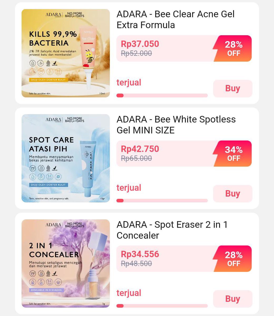 Asikkk besok gajian! 🥳
waktunya belanja puas di ADARA nih
Flash Sale lazada+ voucher belanja dari 25–28 Juni 🔥⁉️

⬇️⬇️⬇️
s.lazada.co.id/s.ZYoMgS