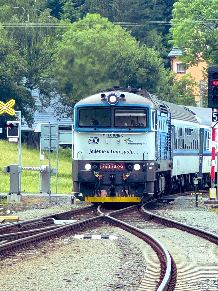 Ostružná - Warten auf den Gegenzug.