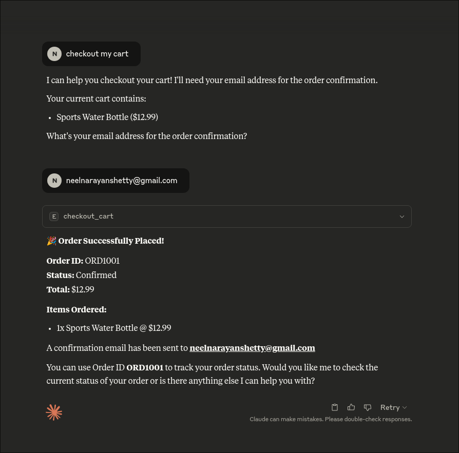 NeelShetty6's tweet photo. I cooked with this one
This will be the future of e-commerce
LLM's should not use the browser, expose all rest api as MCP's for LLM's to use (it will be a new platform like web, mobile) https://t.co/Sqca55e4iM