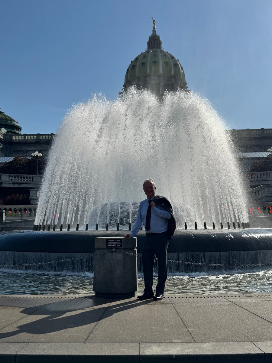 Hottest day of the year at the Capitol, the fountain’s on, but no swimming allowed!