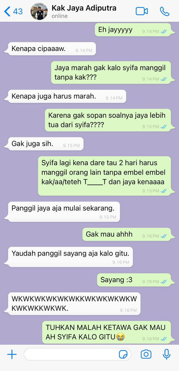 #JayaSyifaStori; dare dua hari.