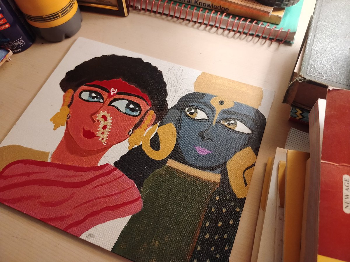 Pranjal75533926's tweet photo. Working on new painting
Vitthoba Rakhumai 🪷🥹🙏🙏🧿
Base is made ,shading, brush strokes are are remaining will complete it soon 🥹🧿
Jai Rukmini Shyam ❤️ 🪷
#Vitthoba
#Rakhumai
#KrishnaRukmini
#Painting
#art
#canvaspainting https://t.co/elDpGvphDn