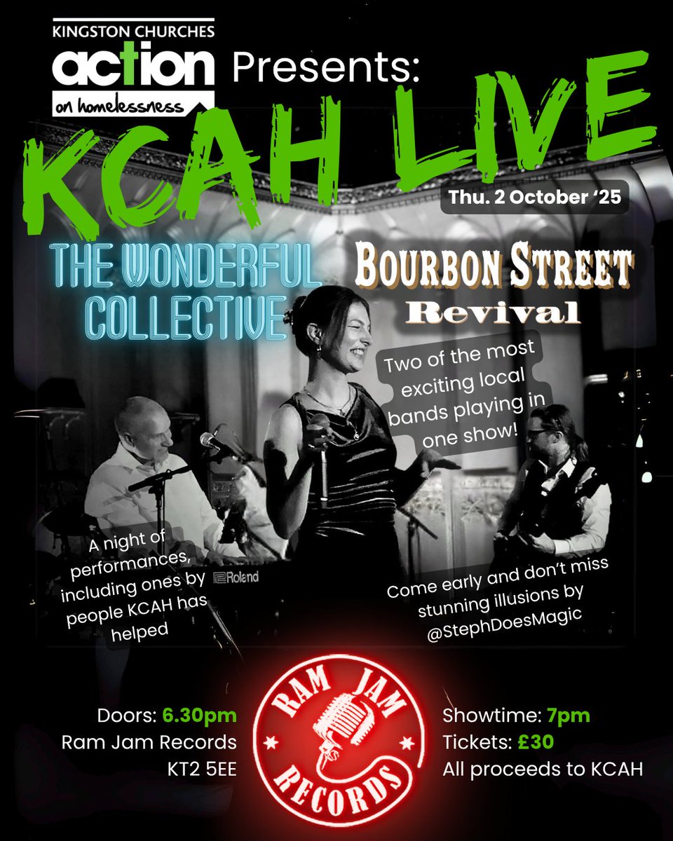 kcahtweets's tweet photo. Join us at @Ramjamrecords on the evening of Thursday 2 October for a fantastic night of performance and music.
Info and tickets >> https://t.co/SXvMtSX3bQ
Let's shine a spotlight on local homelessness!
#tickets #livemusic #ram #ramjamrecords #local #support https://t.co/vKTfAhqHTq