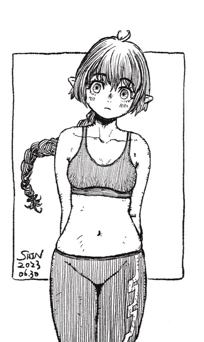 これもiPadで描いた絵
デジタルはアナログ絵の下準備と考えている
それか印刷前提の案件とかは我を捨てて依頼に答えるようデジタルで綺麗に描くであります。 