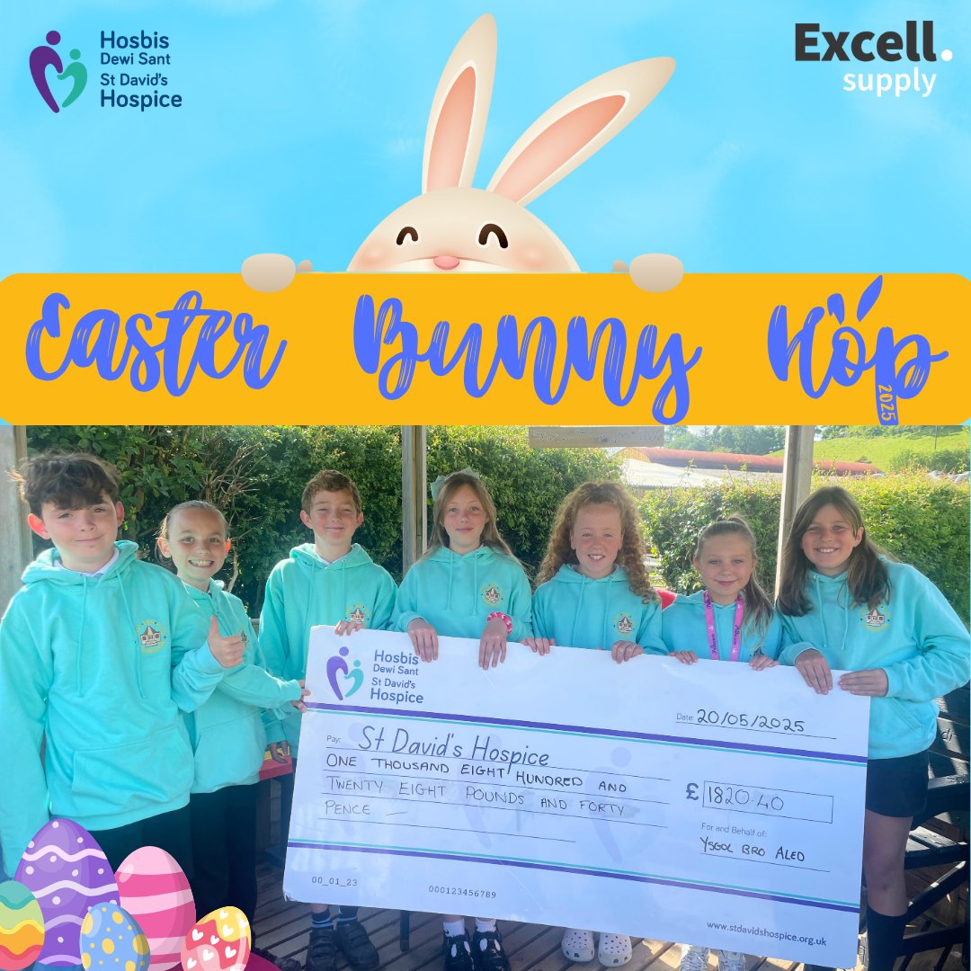 St David's Hospice | Hosbis Dewi Sant (@stdavidshospice) on Twitter photo ๐Thank you to the wonderful pupils, teachers, and families at <a href="/ysgolBroAled/">Croeso / Welcome</a> for taking part in our Bunny Hop event!
โญ Thanks to your incredible energy and support, youโve helped raise ยฃ1820.40 for St Davidโs Hospice!
Diolch yn fawr am eich cefnogaeth ffantastig! ๐Thank you to the wonderful pupils, teachers, and families at <a href="/ysgolBroAled/">Croeso / Welcome</a> for taking part in our Bunny Hop event!
โญ Thanks to your incredible energy and support, youโve helped raise ยฃ1820.40 for St Davidโs Hospice!
Diolch yn fawr am eich cefnogaeth ffantastig!