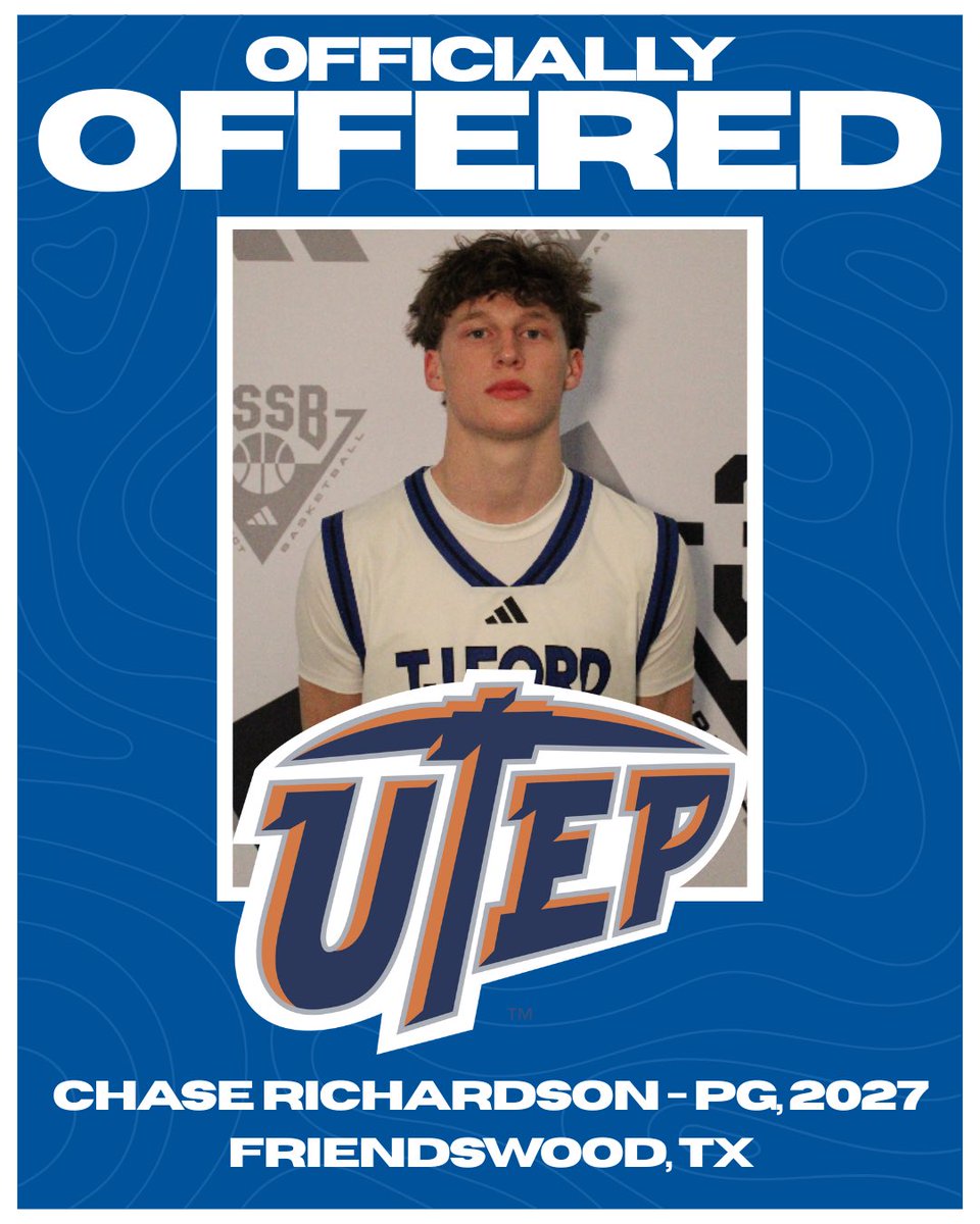 After a great conversation with <a href="/CoachHJenkins/">Hunter Jenkins</a> I am excited to receive an offer from The University of Texas - El Paso. Thank you to the Miners coaching staff!  <a href="/BJenkins247/">Brandon Jenkins</a> <a href="/tim_ford11/">Tim Ford</a> <a href="/tj_ford/">TJ Ford</a> <a href="/FwoodBoysBball/">Friendswood Boys Basketball</a> <a href="/GASOMass/">Ryan Massad 🔎</a> <a href="/Boy_named_Su_5/">Ansu Sesay Jr</a> <a href="/ScottyD_Knows/">Scotty Hendricks</a> <a href="/iFilmHoopers/">Michael Timmins</a> <a href="/JamieShaw5/">Jamie Shaw</a>