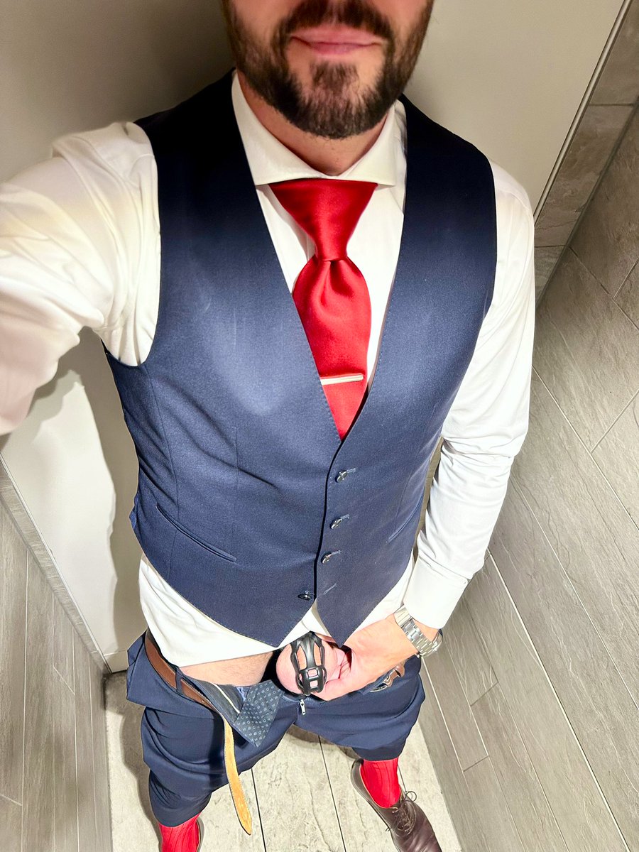 #lockedboss with big tie and small cage 👔🔒 and matching sheers 🧦