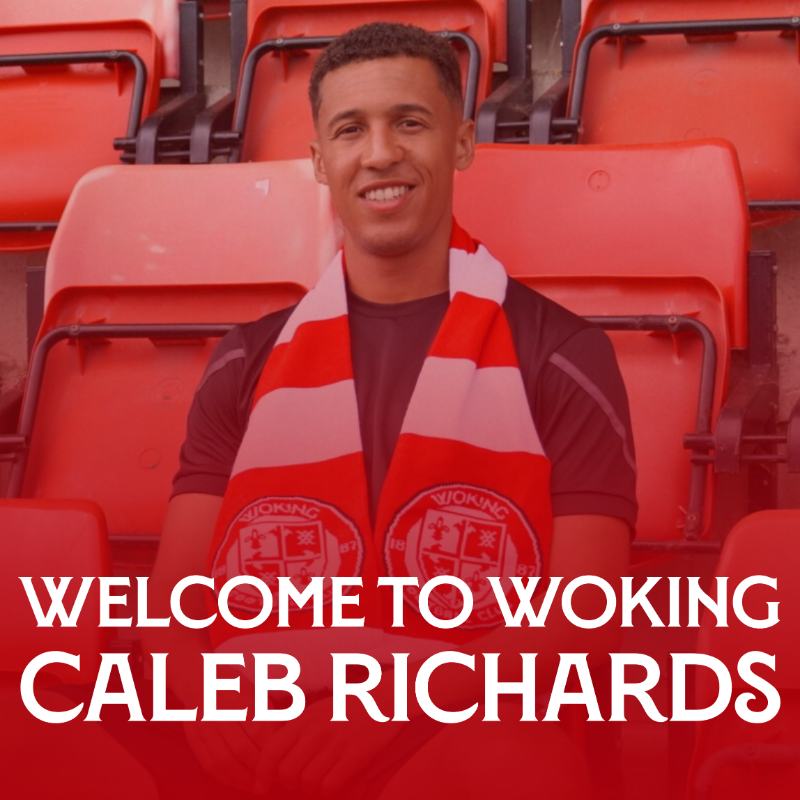 wokingfc's tweet photo. Welcome to Woking, @calebrichards_. ♦️