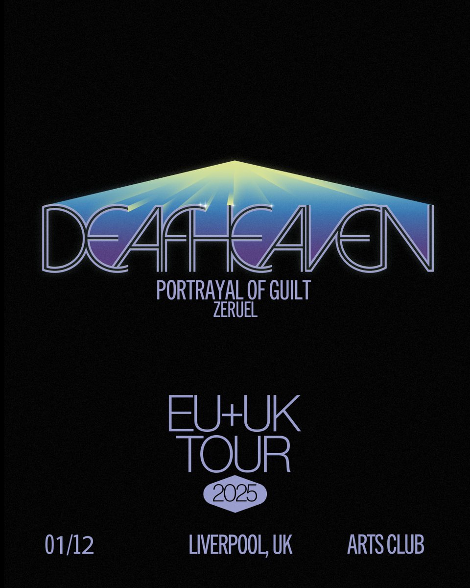 artsclublpool's tweet image. JUST ANNOUNCED
American black metal band @deafheavenband will be coming to arts club on the 1st December
Tickets are on sale Friday at 10am