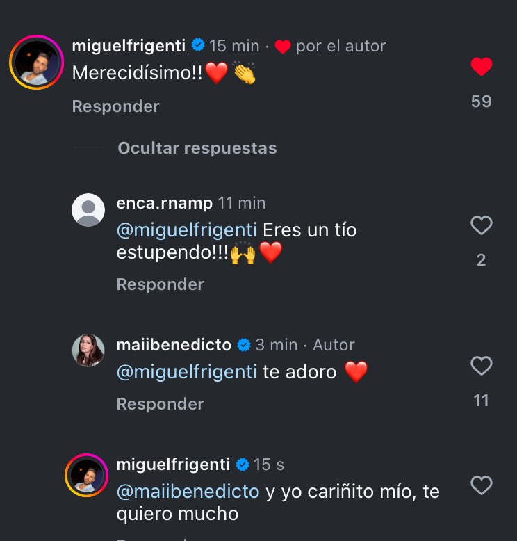 que bonicos frigenti y maica🥹🥹🥹🥹