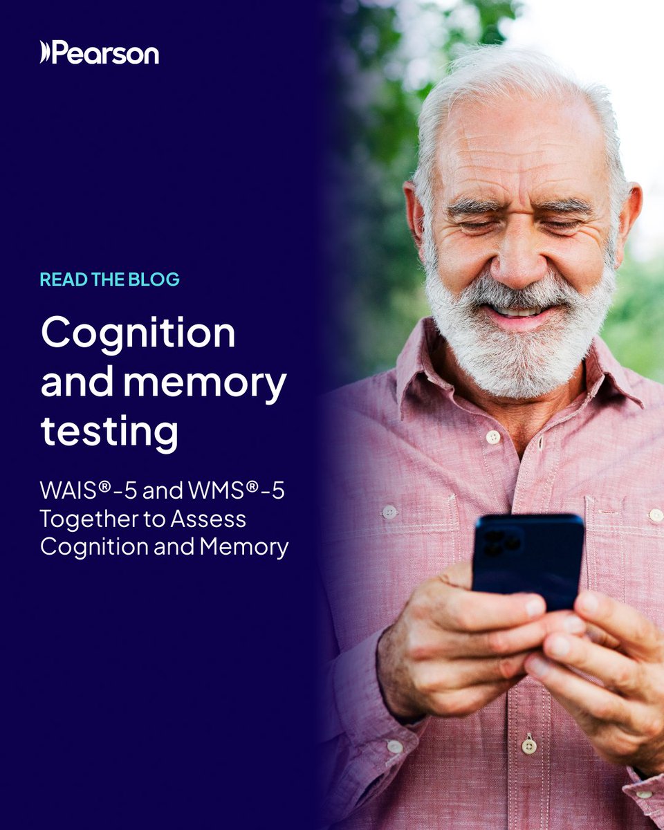 Don't limit your testing to a narrow scope of cognitive functioning.

Learn how using the WAIS-5 and the WMS-5 together can enhance your psychological assessments: spr.ly/60154jH27

#AlzheimersAndBrainAwarenessMonth #WAIS5 #WMS5 #CognitiveAssessment #CognitiveFunction