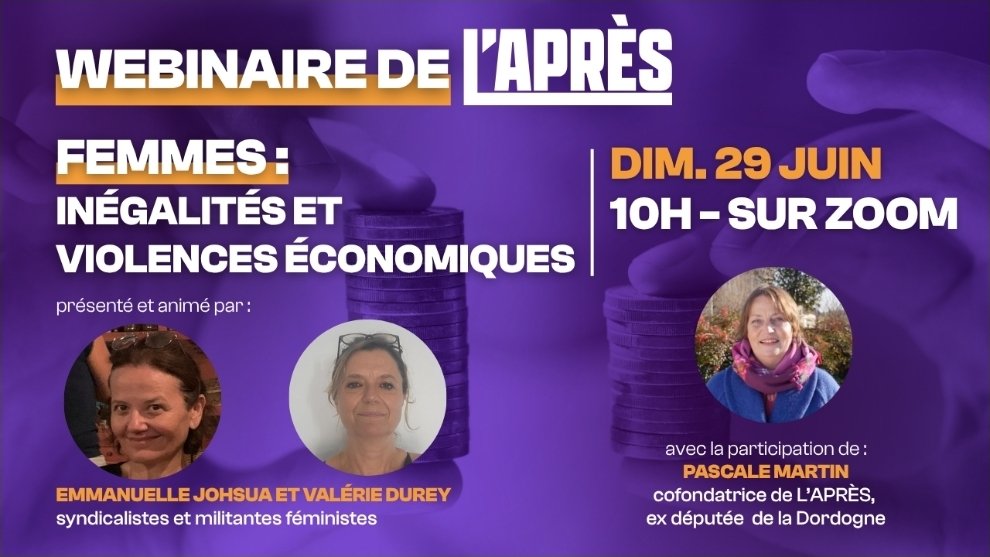 Prochain webinaire organisé par l'<a href="/Apres_fr/">L’APRÈS</a> avec deux Marseillaises de talent : Emmanuelle Johsua et Valérie Durey et la courageuse <a href="/PascaleMartin24/">Pascale Martin</a> !!!