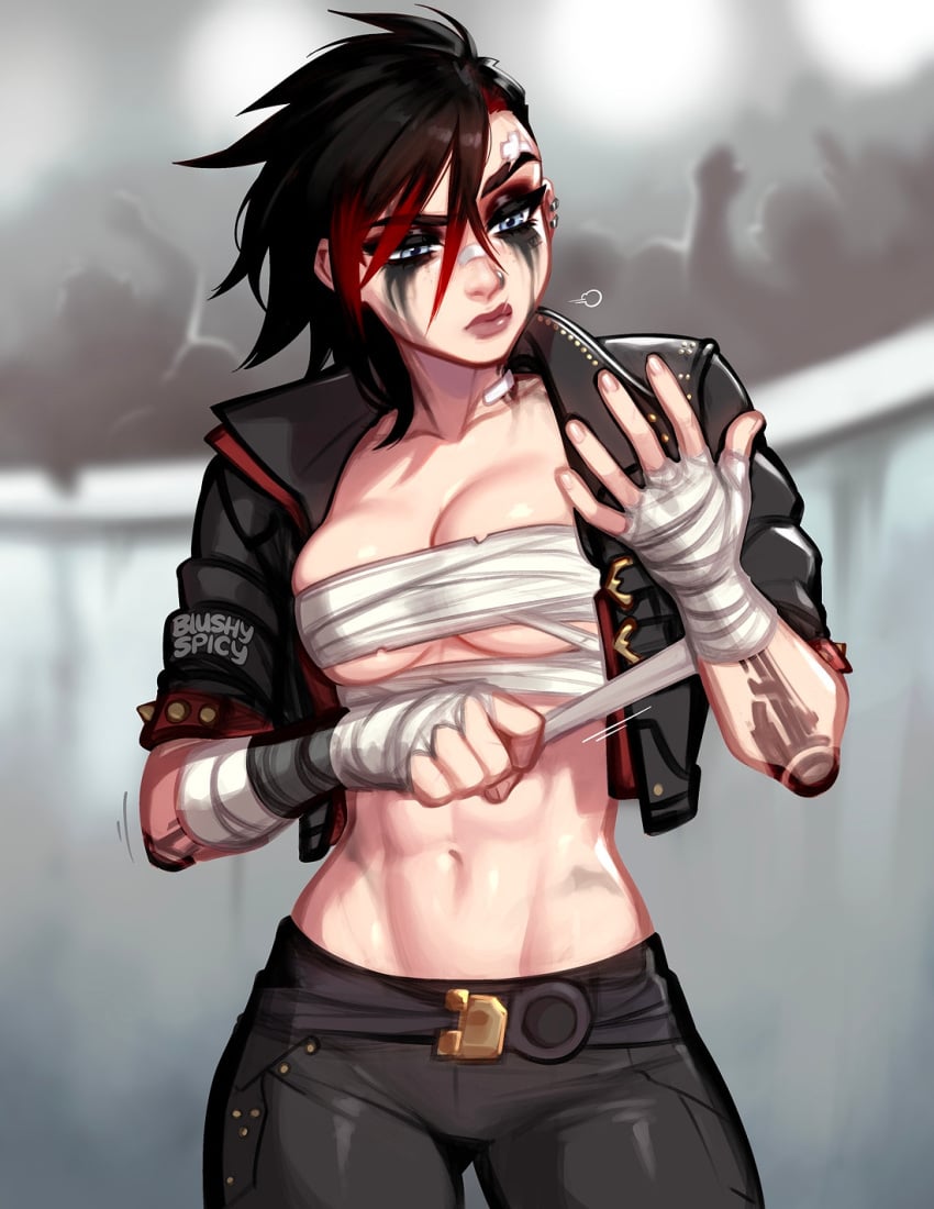 Hopping_Buns's tweet image. "@Vi4Violet? Yeah i can Beat her Easily...Cage Fight without Weapons and she's totally Done for!"

Is what Rumi Said before she got into the Ring. But then, seemingly everything went Bad and her Plan to Beat Vi, seemed to Fail.

Whilst Rumi was still standing, she Took quite ⬇️⬇️