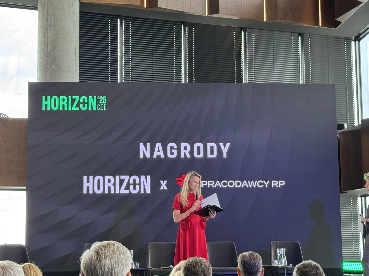 Zaczynamy popołudnie z <a href="/Horizon_CEE/">Horizon</a> 👍 Dziękuję organizatorom za zaproszenie i dobrą współpracę z <a href="/PracodawcyRP/">Pracodawcy RP</a> 🤝