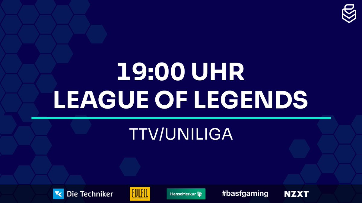 Uniliga (@uniligagg) on Twitter photo Wer intet, fliegt ins lower bracket!
🚨League of Legends – Playoffs Tag 1🚨
⚔️<a href="/404_uni_esports/">404 University eSports Dresden</a> vs. <a href="/ddorf_gaming/">Düsseldorf Gaming</a> Reaper
🕖️19:00 Uhr
📺️twitch.tv/uniliga Wer intet, fliegt ins lower bracket!
🚨League of Legends – Playoffs Tag 1🚨
⚔️<a href="/404_uni_esports/">404 University eSports Dresden</a> vs. <a href="/ddorf_gaming/">Düsseldorf Gaming</a> Reaper
🕖️19:00 Uhr
📺️twitch.tv/uniliga