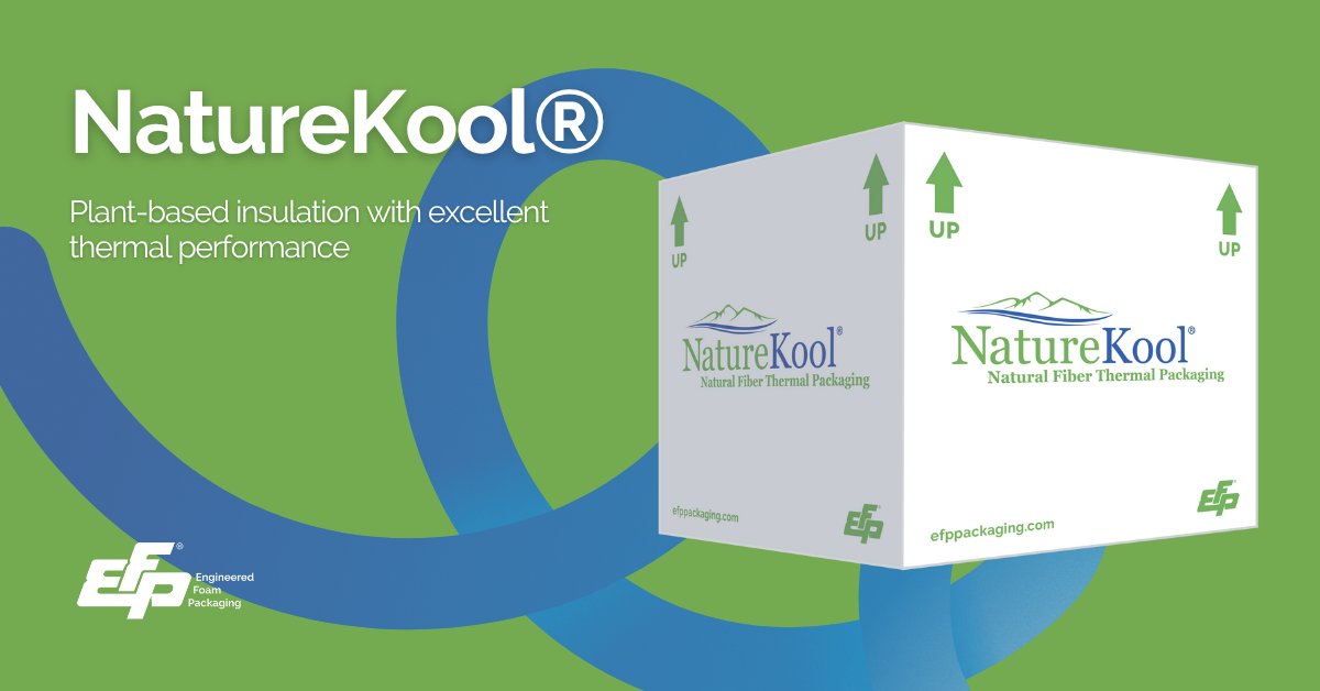 From Ice Cream 🍦 to Sirloin 🥩, we keep your products cool, naturally! NatureKool®’s plant-based insulation offers top-tier thermal protection for fresh and frozen foods. #Sustainability that doesn’t compromise performance. 

♻️ Learn more: efppackaging.com/products/natur…. #EFPLife
