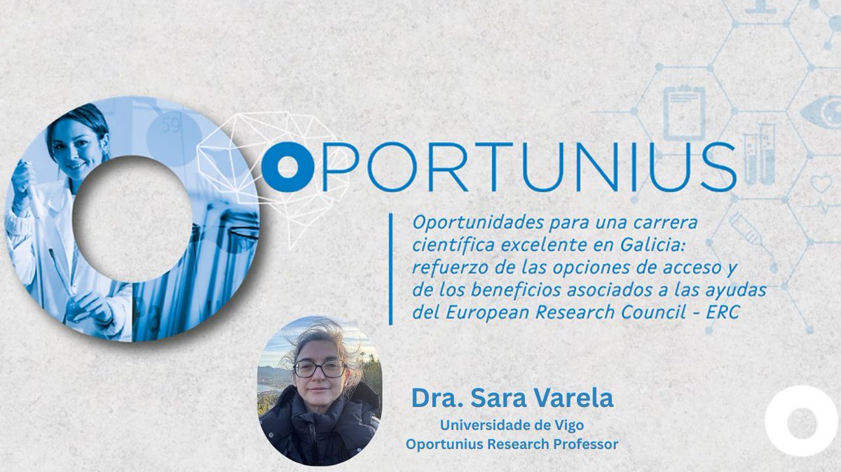 Hoy hablamos del Programa Oportunius. Sara Varela (Oportunius Research Professor) dice:"Oportunius permite competir a nivel de EU en igualdad de condiciones. Cubre el sueldo del IP y ofrece un proyecto de continuación al terminar la financiación de la ERC"
gain.xunta.gal/artigos/380/pr…