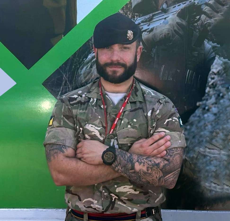 Buffaload Reservist Cpl Thomas Jackson of 158 Regiment The Royal Logistic Corps.
Class 1 Communications Operator and AR Physical Training Instructor and CBRN Individual Training Instructor. At his job with us, he is our HSQE Advisor. This is a role within our Compliance team.