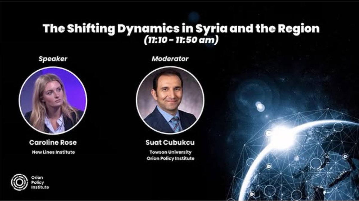 Caroline Rose (@carolinerose8) on Twitter photo I recently joined the <a href="/OrionPolicyIns/">Orion Policy Institute</a> at the Global Security Threats: OPI Intensive Seminar for a discussion about the situation in #Syria. I recently joined the <a href="/OrionPolicyIns/">Orion Policy Institute</a> at the Global Security Threats: OPI Intensive Seminar for a discussion about the situation in #Syria.