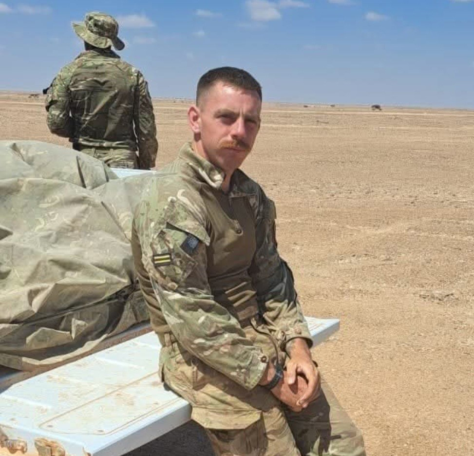 Reservist Paddy England. He works as a Shunter at Buffaload Crewe.
He served seven years in the regular Army and is now a three years Reservist , with no break in service. He is a Trooper in the Queens Own Yeomanry, C Squadron, specialising in Mechanised Reconnaissance.
#army