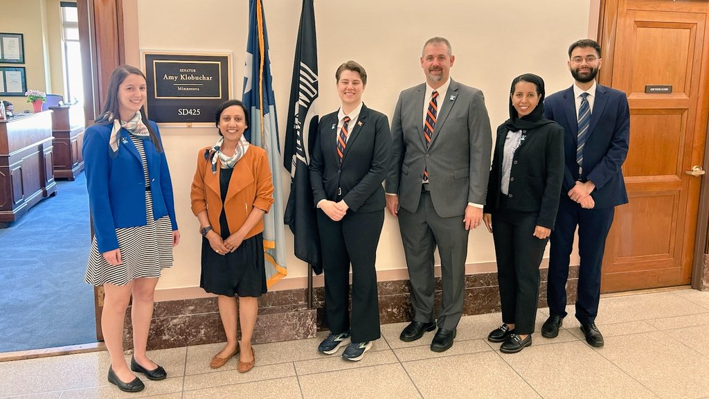MN Delegation outside the office of <a href="/amyklobuchar/">Amy Klobuchar</a> #FMAS2025 #MAFPAdvocacy #PrimaryCare