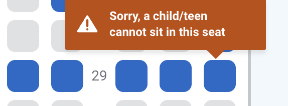 tomcio's tweet photo. Hi @Ryanair - what is this? what's wrong with row 29 apart from that we can sit together. Bit scammy - if you ask me https://t.co/4CmvNm1YDk