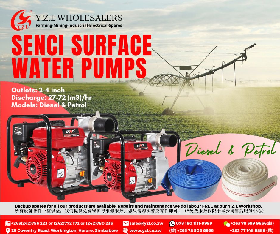 YWholesalers's tweet photo. DIESEL &amp; PETROL SURFACE WATER PUMPS AND PIPES AVAILABLE AT Y.Z.L WHOLESALERS‼

#YZLWholesalers #farming #mining #industrial #electrical #farmingzimbabwe #waterpumps #irrigation #miningpumps #fuelpumps #controlboxes #waterpipes #canvaspipes #layflats #dieselpumps #petrolpumps https://t.co/ECwtNWA080