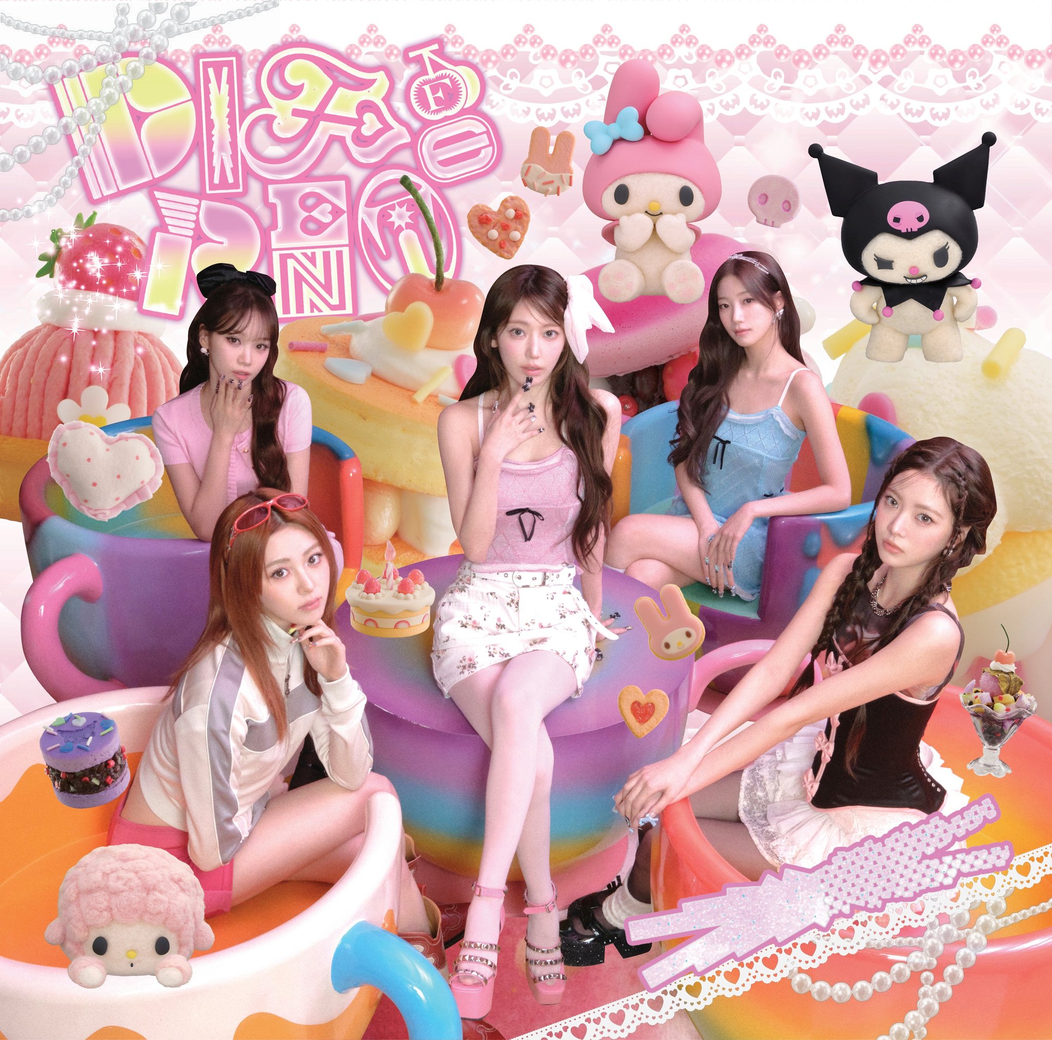 LE SSERAFIM ユンジン☆【EXPIRED GIRL】☆Mia Baby T Shir.t LE SSERAFIM (르세라핌) 'Kawaii (Prod. Gen Hoshino)' OFFICIAL