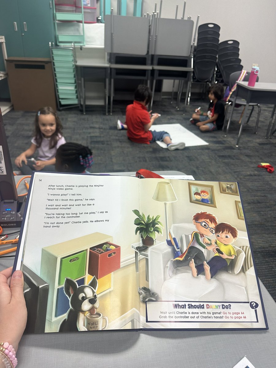 Claytons3rdKISD's tweet image. Starting our morning with another SEL lesson over the power to make your own choice and the effects your choices have! Thanks “What Should Danny Do?”!

#NEKSAT25 #KatyISD
@J_Duddington @J_Liu321