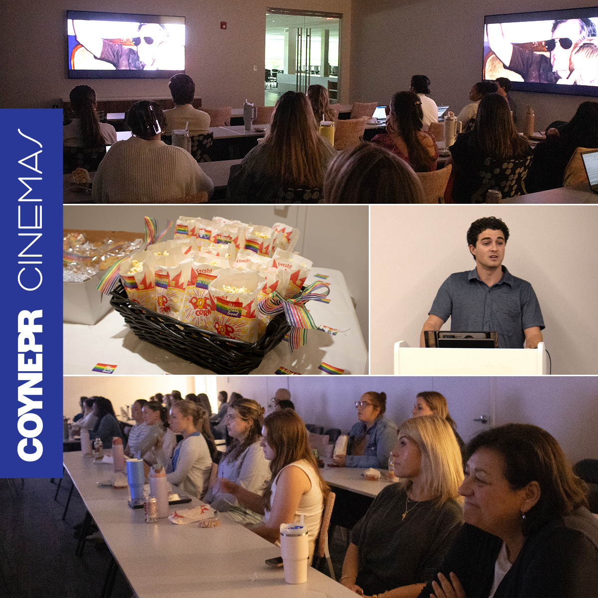 From heartfelt conversations to shared laughter, our Will &amp; Harper screening brought Coyners together for an unforgettable #PrideMonth event. 🌈 Huge thanks to our DEI Committee! #WillAndHarper #CoynePR #Inclusion
