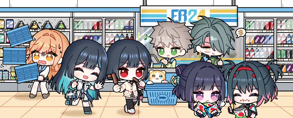 #이터널리턴 #ER_Fanart
편의점 컨셉으로 그린,,, 개인적으로 언니한테 쌍쌍바 큰 쪽 주는 마를렌이 마음에 드네여 장패드로 나와요옹