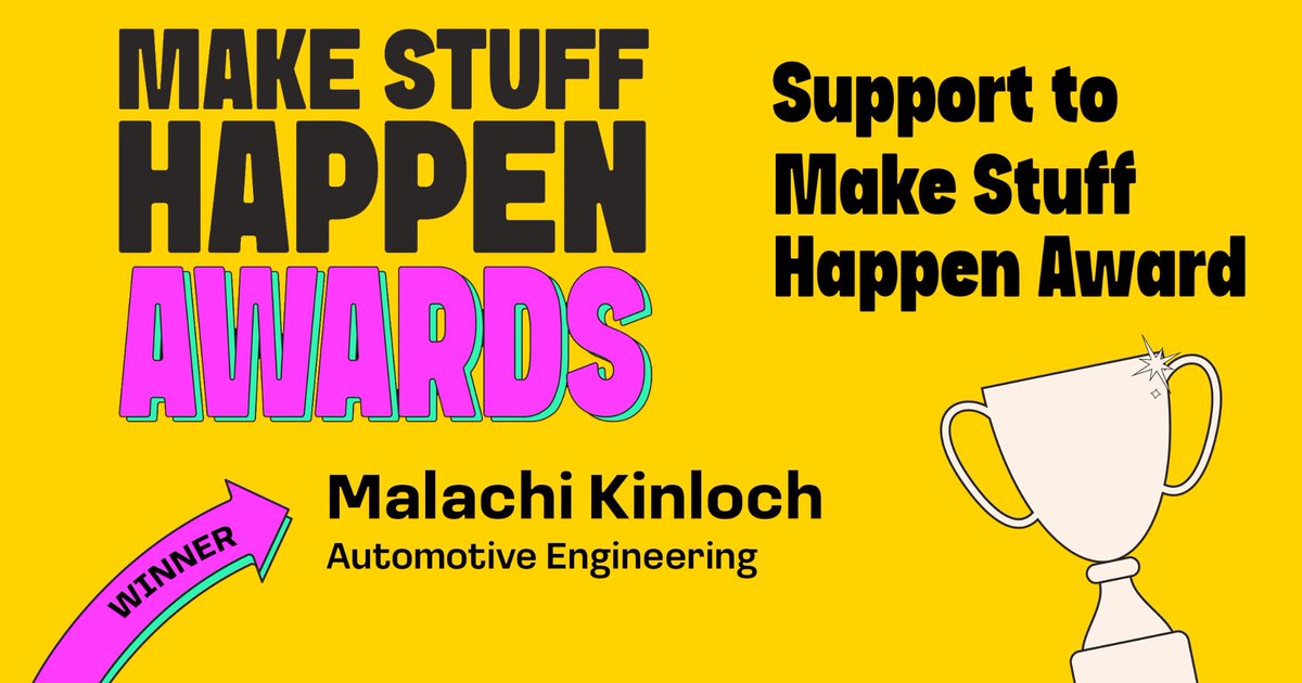 OfficialGCCSA's tweet photo. (1/2) We are delighted to share our Student Winners of this year's Make Stuff Happen Awards! We were blown away with the quality of nominations for our students this year! Well done to everyone nominated by both staff and fellow students! https://t.co/VucUzN6Fvu