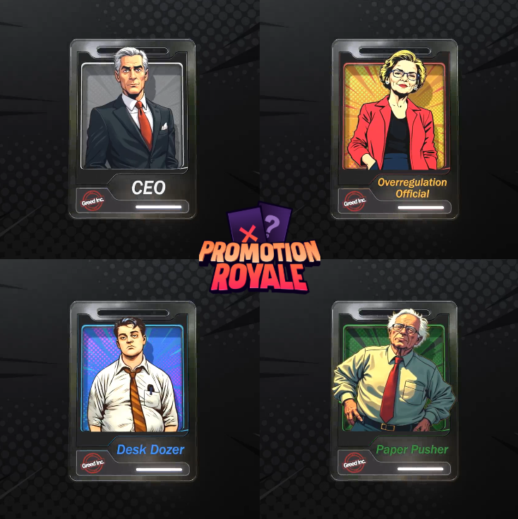 Promotion Royale (@promotionroyale) on Twitter photo Greed Inc. requests all Genesis Employees to log into their <a href="/opensea/">OpenSea</a> Employee Accounts to sign off on their new Employment Contracts and reveal their new Job Titles.
For any grievances regarding your new jobs, you may direct them to our Temp. Outsourced HR Team, <a href="/AbstractChain/">Abstract</a>. Greed Inc. requests all Genesis Employees to log into their <a href="/opensea/">OpenSea</a> Employee Accounts to sign off on their new Employment Contracts and reveal their new Job Titles.
For any grievances regarding your new jobs, you may direct them to our Temp. Outsourced HR Team, <a href="/AbstractChain/">Abstract</a>.