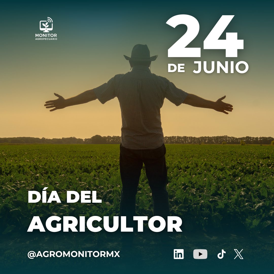 AgroMonitorMX's tweet photo. 🌾 En México hay +5.5 millones de personas dedicadas al #AgroMX.

Gracias a su labor, producimos +290 millones de toneladas de #Alimentos cada año (SIAP, INEGI).

Hoy, en el #DíaDelAgricultor, reconocemos su esfuerzo, resiliencia y compromiso con nuestra #SeguridadAlimentaria. https://t.co/rHb2Iry1ks