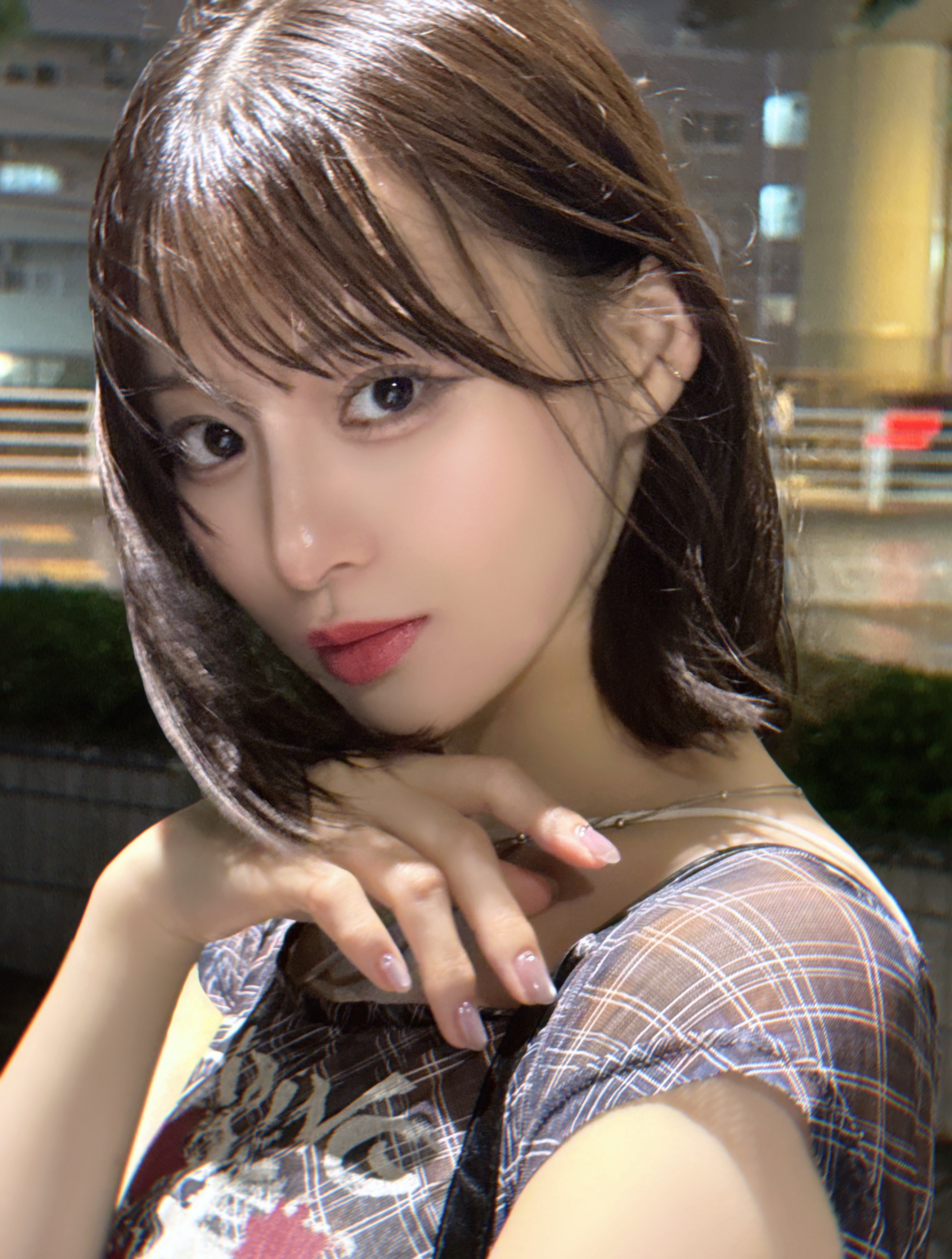 冨田菜々風 生写真 直筆 ヒキ 最強のラブソング