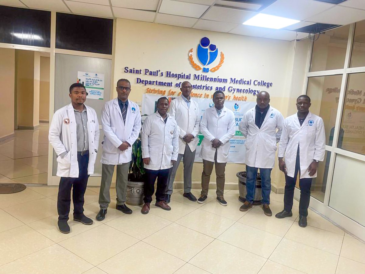 ecsacog's tweet image. 🔥 The final cohort of Year 2 #ECSACOG residents has begun their exchange at St. Paul’s Hospital Millennium Medical College in Addis Ababa 🌍. 
A week of growth in #SRH, mentorship, &amp;amp; clinical leadership ahead! ✨ #GlobalHealth #OBGYN #RMNH