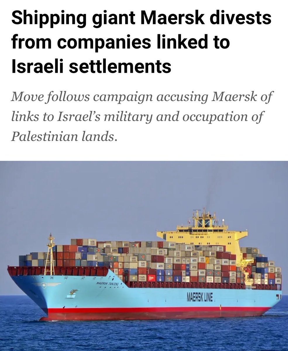 In an extremely significant win for the Palestine solidarity movement, Maersk is officially cutting ties with companies linked to Zionist settlements across the occupied West Bank.