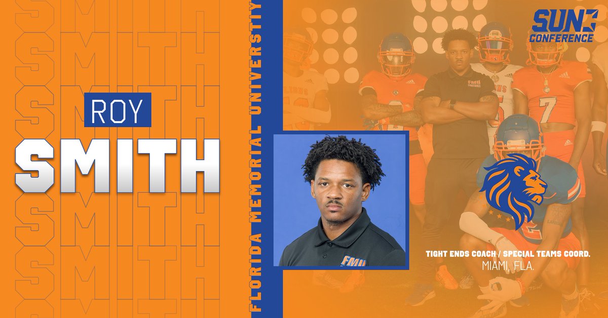 GoFmuLions's tweet image. Reintroducing @FLMemorialUniv coach @Chips_aRoy!
Smith is the @FMULionsFB tight ends coach, special teams coordinator, & 1 of the best kept secrets in the #HBCU coaching realm! 🦁🏈
#fmu #Lions #MiamiGardens #football #tightends #SUNConference #NAIA #Miami #RoySmith #itsourtime