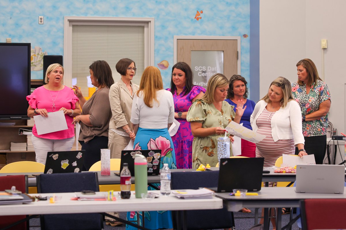StanlySchools's tweet photo. District leaders took time to reflect, connect, and celebrate the legacy of Stanly County Schools through a powerful “Telling Our Story” activity.
The session wrapped up with taking a group photo of all the district leaders who are proud graduates of Stanly County Schools.  💙 https://t.co/SzguYyZ5FX