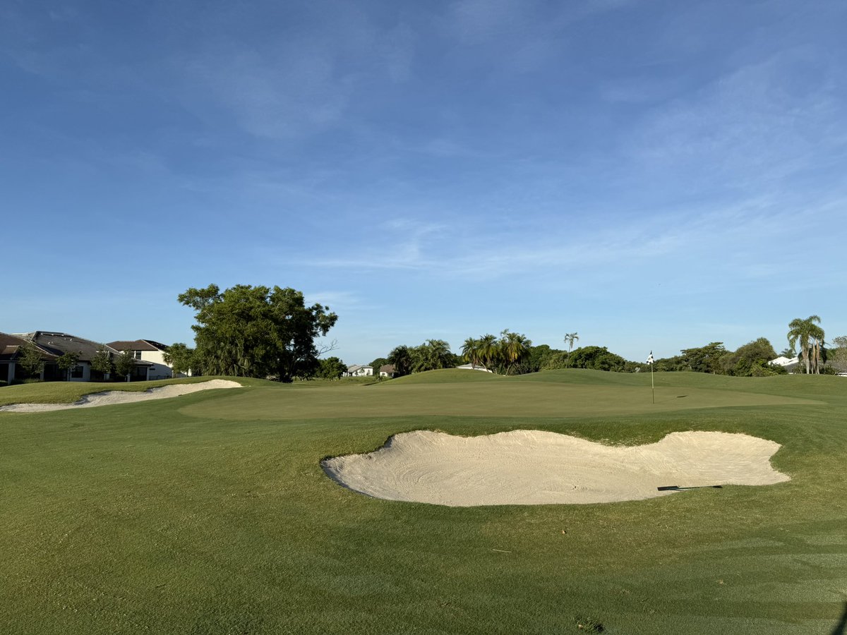 Woodmont looking great this morning despite drought conditions here in South Florida.